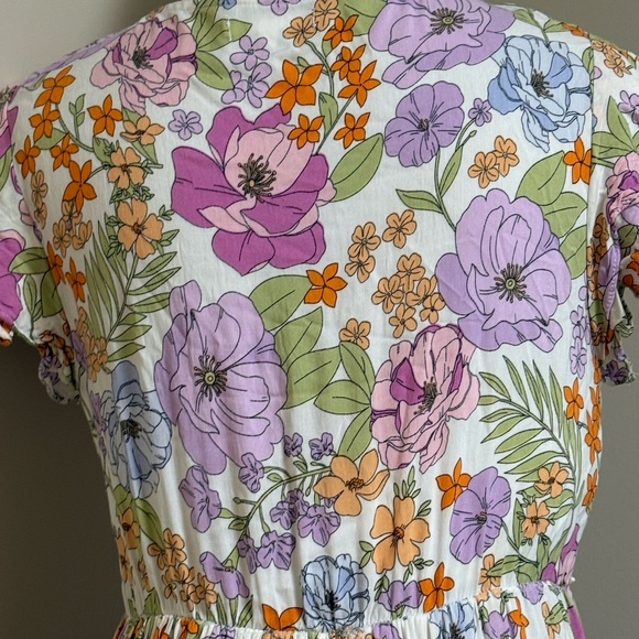 Baevely by Wellmade‎ Field Of Wildflowers Maxi Dress Sz M - Picture 11 of 16